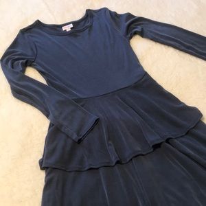 LuLaRoe | Georgia Dress Steel Blue Size Small